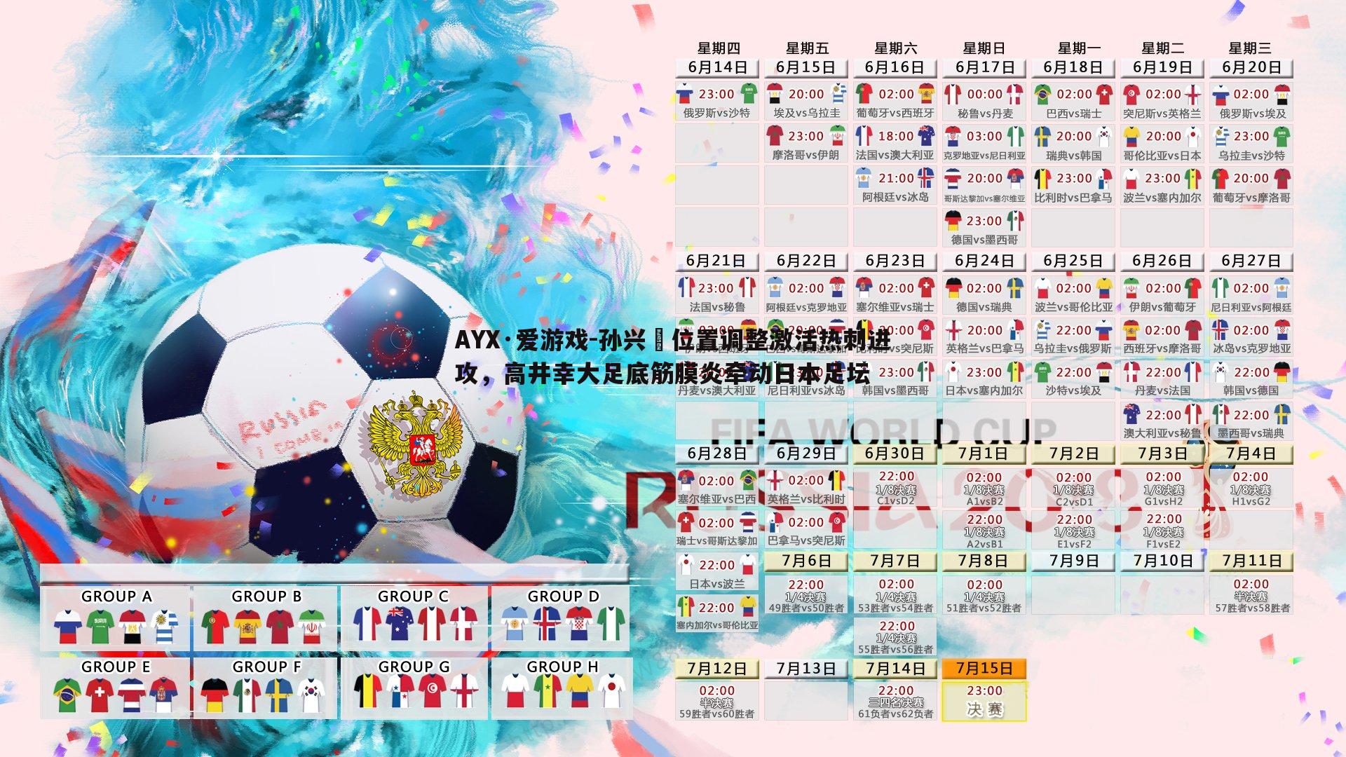 孙兴慜位置调整激活热刺进攻,高井幸大足底筋膜炎牵动日本足坛